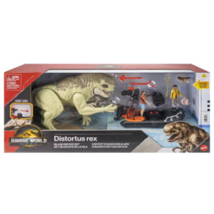 JurassicWorldRebirthIslandEscapeSetBoxSet Jurassic World Rebirth Distortus Rex Island Escape Set