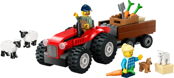 60461_Prod_en-gb LEGO City 60461 Red Farm Tractor with Trailer & Sheep