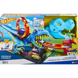 Slide6 Hot Wheels City T-Rex Chomp Down Playset